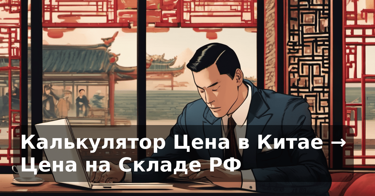 Калькулятор Цена в Китае → Цена на Складе РФ