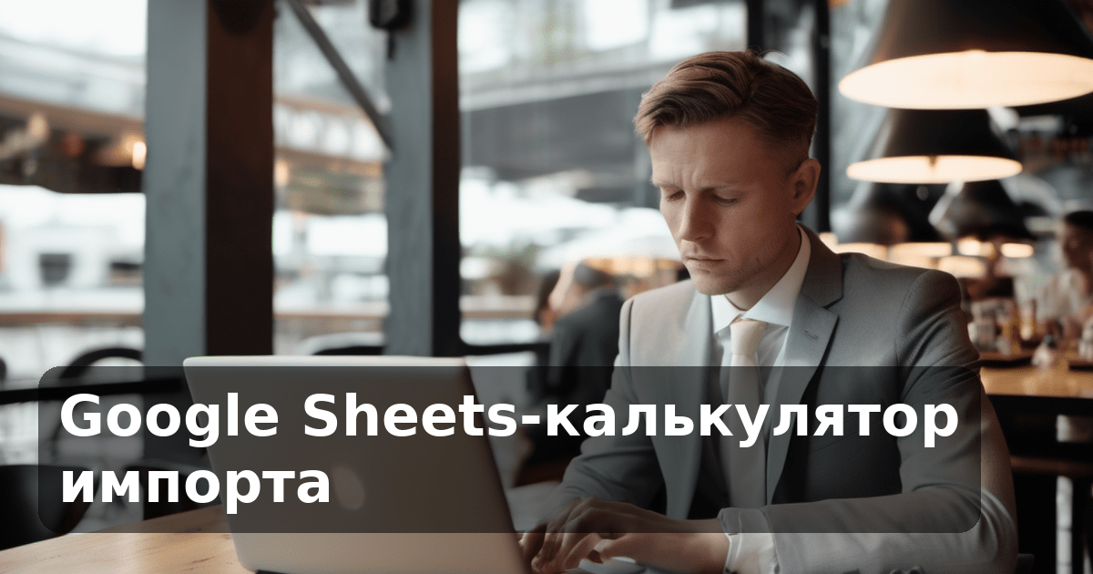 Google Sheets-калькулятор импорта